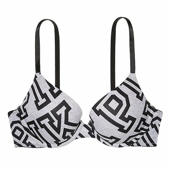 Victoria's Secret Other - Victoria’s Secret black gray push up 32 D bra